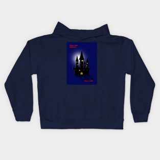 Halloween. House with the ghosts Kids Hoodie